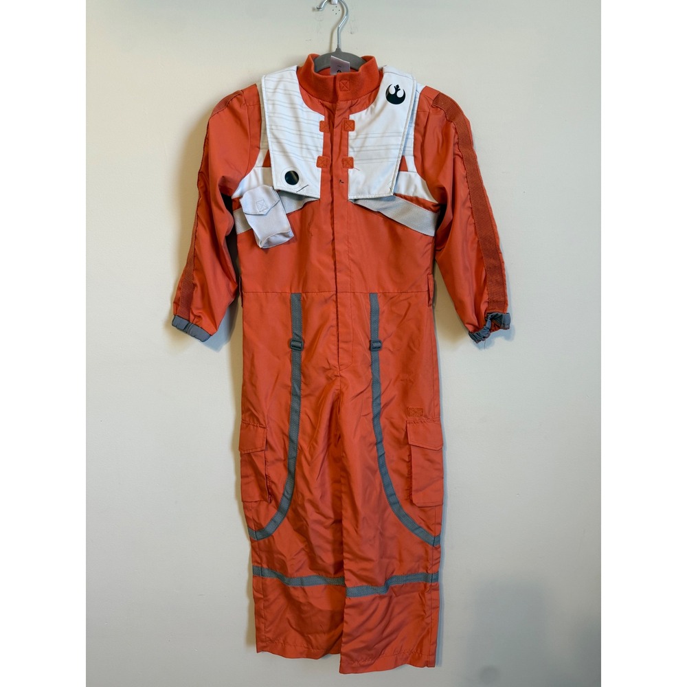 Disney Store Star Wars X-Wing Pilot Orange Flight Suit Costume Kids 7/8